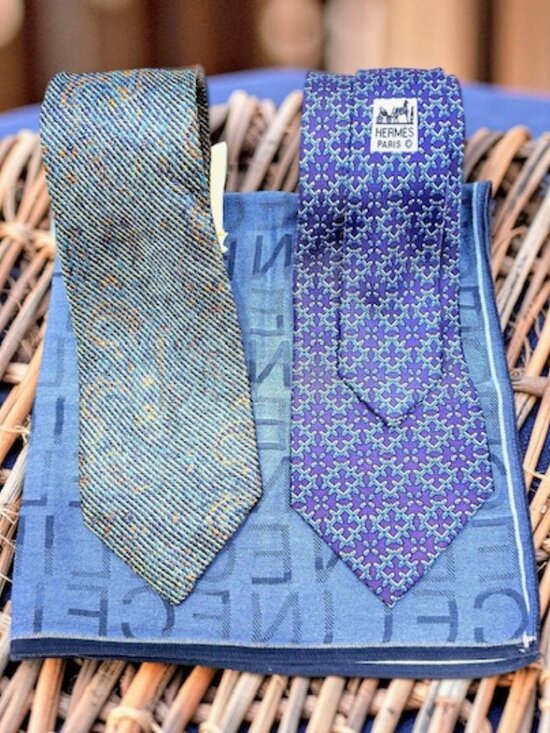 Hermes Other - Set: 2 Classic Neck-Ties SilkHERMES Paris & MISSONI  +1 Celine Handkerchief(71